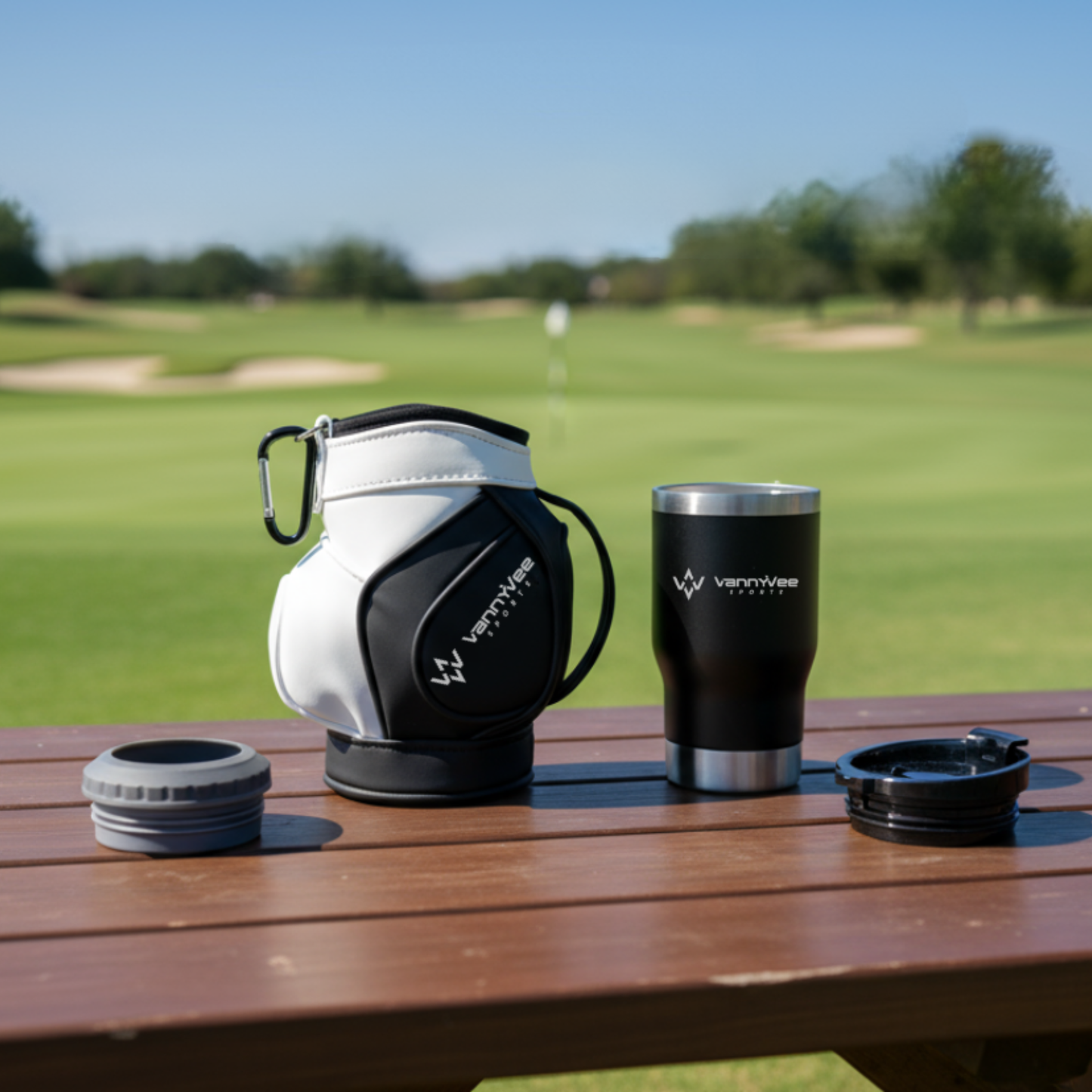 Mini Golf Bag Koozie + Tumbler