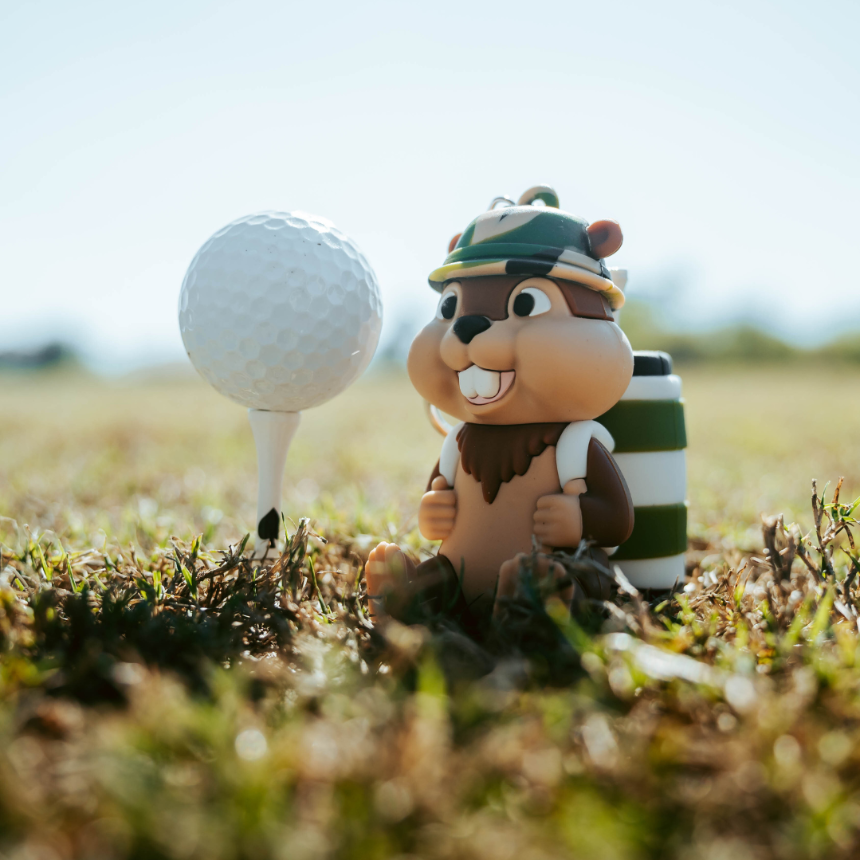 Gopher Caddy Golf Tee Holder - Golf Accessory for Men & Women