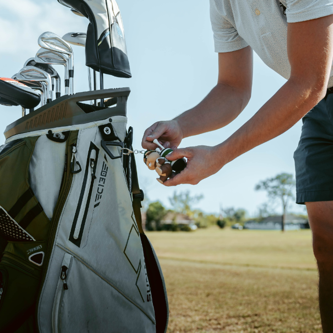 Gopher Caddy Golf Tee Holder - Fun Golf Bag Accessory 